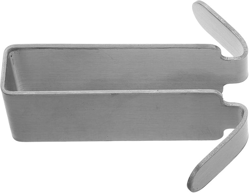 Stainless Steel Double Sided Adhesive Towel Hook No Drilling Door Hanger for Bathroom Kitchen - Image 1